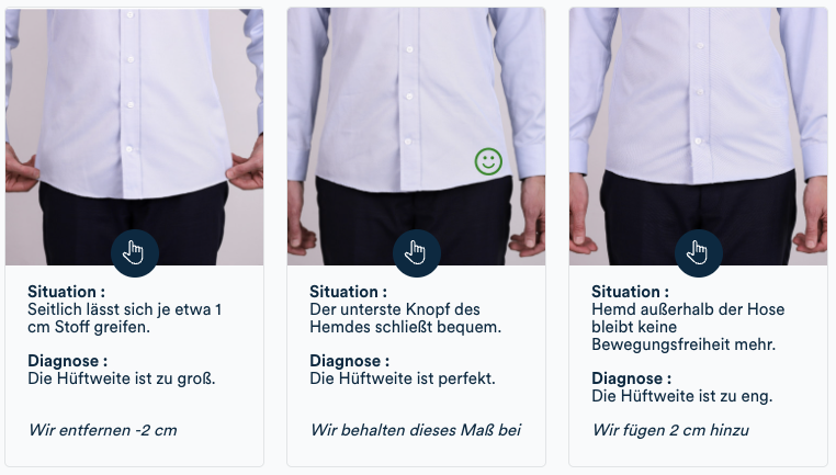 Messung der Hüftweite: Überprüfung der Bewegungsfreiheit an den Seitennähten