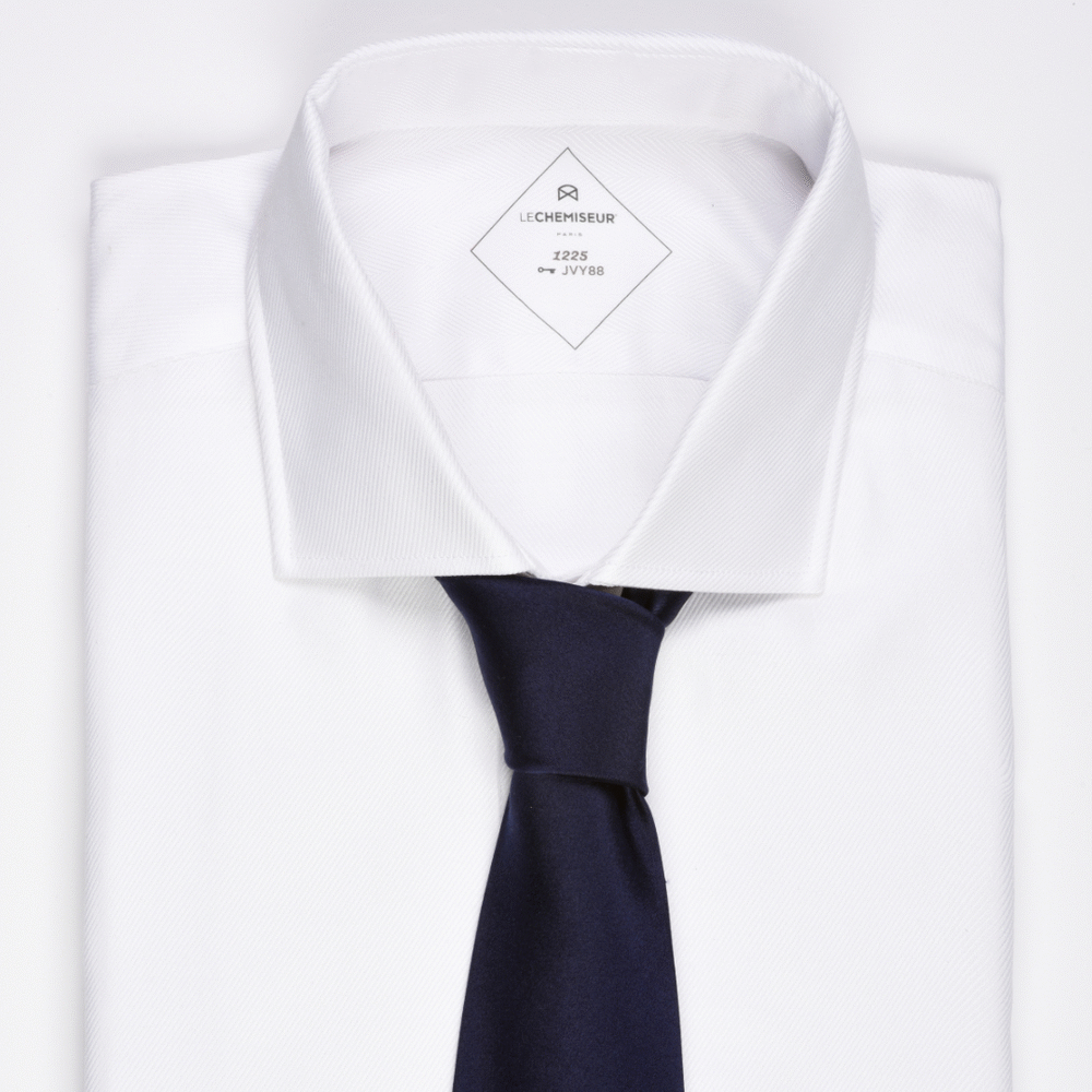 chemise homme blanc cravate assortie