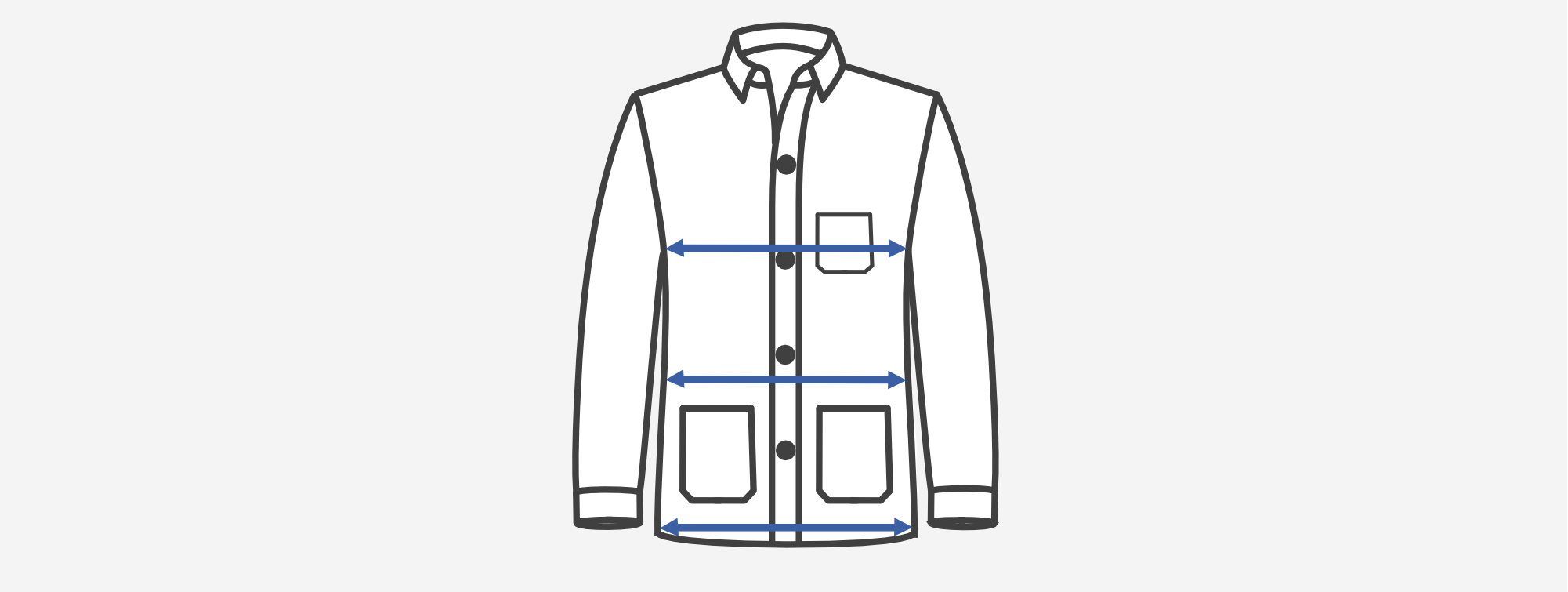 Pour créer une jolie coupe, le bassin doit toujours être inférieur ou égal au torse, et supérieur au cintrage. Évitez d&apos;avoir trop de différence entre le bassin et le cintrage (pas plus de 3 ou 4 cm) pour que la veste ne prenne pas trop une forme en X, évasée en bas. Si besoin, rajoutez 1 ou 2 cm au cintrage pour créer une coupe plus droite.