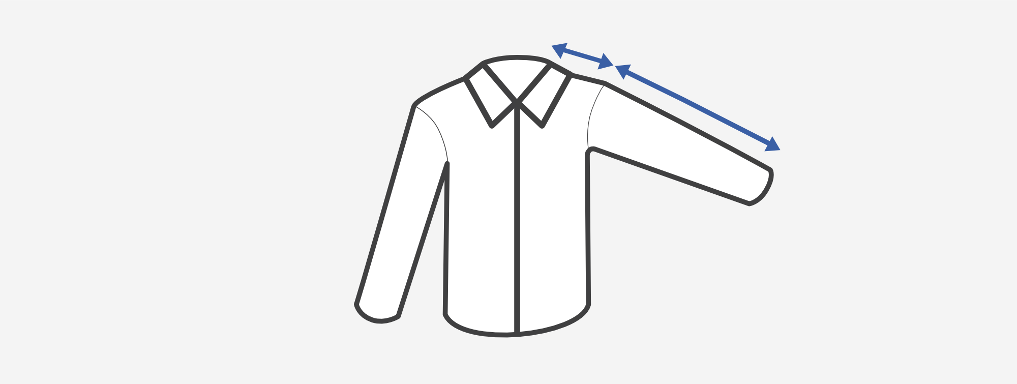 Une modification de l&apos;épaule aura une incidence sur la longueur des manches. Par exemple, remonter l&apos;épaule de 1 cm remontera aussi les manches de 1 cm. Pensez à compenser cet effet en ajoutant 1 cm sur la longueur des manches.